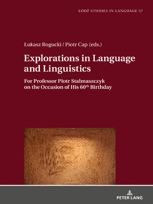 cover image of Explorations in Language and Linguistics